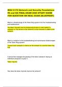 WGU C172 Network and Security Foundations PA and OA FINAL EXAM 2025 STUDY GUIDE FOR QUESTION ON REAL EXAM &lpar;BLUEPRINT&rpar;