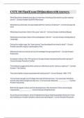 CSTU 101 Final Exam 120 Questions with Answers&period;