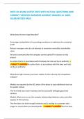 D076 OA EXAM LATEST 2025 WITH ACTUAL QUESTIONS AND CORRECT VERIFIED ANSWERS ALREADY GRADED A&plus; 100&percnt; GUARANTEED PASS&excl;          