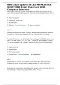 NEW 2025 Update NCLEX-PN PRACTICE QUESTIONS Exam Questions With Complete Solutions