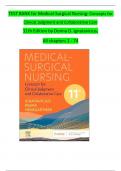 TEST BANK for Medical-Surgical Nursing&colon; Concepts for Clinical Judgment and Collaborative Care 11th Edition by Donna D&period; Ignatavicius&comma; All chapters 1 - 74