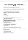 NR341 Complex Adult Health Exam 4 2024
