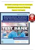 Radiologic Science for Technologists&comma; 12th Edition Test bank  Graded A&plus; 2025