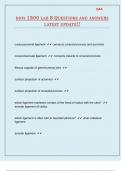 BIOS 1300 LAB 8 QUESTIONS AND ANSWERS LATEST UPDATE&excl;&excl;