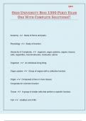 OHIO UNIVERSITY BIOS 1300 PEREY EXAM ONE WITH COMPLETE SOLUTIONS&excl;&excl;