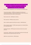 CALIFORNIA BARBER WRITTEN EXAM QUESTIONS AND WELL VERIFIED ANSWERS &lbrack;GRADE A&plus; GUARANTEED&rsqb; ACTUAL EXAM 100&percnt;