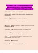 CALIFORNIA STATE BOARD BARBERING EXAM QUESTIONS AND WELL VERIFIED ANSWERS &lbrack;GRADE A&plus; GUARANTEED&rsqb; ACTUAL EXAM 100&percnt;