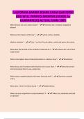 CALIFORNIA BARBER BOARD EXAM QUESTIONS AND WELL VERIFIED ANSWERS &lbrack;GRADE A&plus; GUARANTEED&rsqb; ACTUAL EXAM 100&percnt;