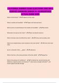 CALIFORNIA BARBER EXAM QUESTIONS AND WELL VERIFIED ANSWERS &lbrack;GRADE A&plus; GUARANTEED&rsqb; ACTUAL EXAM 100&percnt;