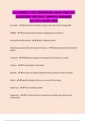 CALIFORNIA STATE BARBERING EXAM PRACTICE QUESTIONS AND WELL VERIFIED ANSWERS &vert;ACTUAL EXAM 100&percnt;