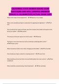 CALIFORNIA STATE BARBER BOARD EXAM QUESTIONS AND WELL VERIFIED ANSWERS &lbrack;GRADE A&plus; GUARANTEED&rsqb; ACTUAL EXAM 100&percnt;