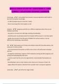 DOULA EXAM STUDY SET QUESTIONS & 100&percnt; CORRECT SOLUTIONS-VERIFIED ANSWERS