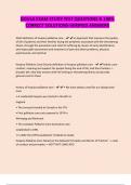 DOULA EXAM STUDY TEST QUESTIONS & 100&percnt; CORRECT SOLUTIONS-VERIFIED ANSWERS