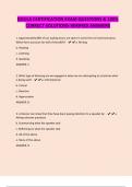 DOULA CERTIFICATION EXAM QUESTIONS & 100&percnt; CORRECT SOLUTIONS-VERIFIED ANSWERS