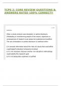 TCPS 2&colon; CORE REVIEW QUESTIONS & ANSWERS RATED 100&percnt; CORRECT&excl;&excl;