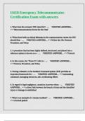 IAED ETC certification test questions with answers