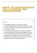 NSG3301 - TRI-COUNCIL CERTIFICATION EXAM &vert; 225 QUESTIONS &vert; WITH COMPLETE SOLUTIONS&excl;&excl;