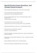 Boat RI Practice Exam Questions  And Already Passed Answers&period;