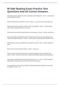 RI Safe Boating Exam Practice Test Questions And All Correct Answers&period;