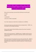 TACO BELL SHIFT LEADER EXAM PRACTICE QUESTIONS & 100&percnt; CORRECT SOLUTIONS- VERIFIED ANSWERS-2025