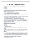 NR 509 Week 4 Quiz Exam 2024 2025