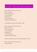 TACO BELL SHIFT LEAD ACTUAL EXAM QUESTIONS & 100&percnt; CORRECT SOLUTIONS-VERIFIED ANSWERS