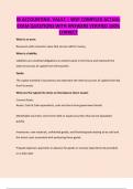 IB ACCOUNTING&colon; VAULT &plus; WSP COMPILED ACTUAL EXAM QUESTIONS WITH ANSWERS VERIFIED 100&percnt; CORRECT