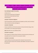 WALL STREET PREP&colon; EXCEL CRASH COURSE ACTUAL EXAM PRACTICE QUESTIONS WITH ANSWERS VERIFIED 100&percnt; CORRECT