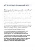 ATI Mental Health Assessment B 2019 QUESTIONS AND ANSWERS WITH 100&percnt; VERIFIED ANSWERS 2024&sol;2025 &lpar; COMPLETE SOLUTIONS&rpar;
