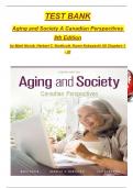 Aging and Society&colon; Canadian Perspectives 8th Edition by Mark Novak&comma; Herbert C&period; Northcott&comma; TEST BANK&comma; Verified Chapters 1 - 20&comma; Complete Newest Version
