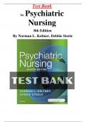 Test Bank for Psychiatric Nursing 8th Edition By Norman L&period; Keltner&comma; Debbie Steele