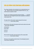 Sociology 210 Wake Tech Final Exam with verified solutions