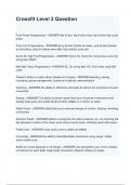 Crossfit Level 2  &lpar; Latest 2024 &sol; 2025 Update&rpar; Actual Exam Questions and Answers &vert;100&percnt; Verified Correct &vert; 100&percnt; satisfaction guarantee