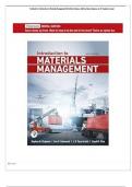 Test Bank for Introduction to Materials Management 9th Edition &lpar;Pearson&comma; 2022&rpar; by Steve Chapman&comma; Isbn no&semi; 9780137565504&comma; all 17 Chapters Covered &lpar;NEWEST 2025&rpar;