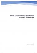 RCFE Test Practice &vert;&vert; Questions & Answers &lpar;Graded A&plus;&rpar;