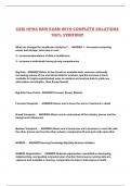CSBI HFMA NEW EXAM WITH COMPLETE SOLUTIONS 100&percnt; VERIFIED&excl;&excl;