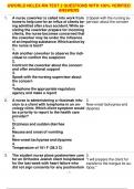 UWORLD NCLEX-RN TEST 2 QUESTIONS WITH 100&percnt; VERIFIED ANSWERS