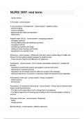 NURS 3001 mid term Questions and answers&period;