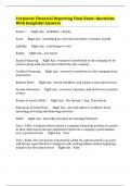 Corporate Financial Reporting Final Exam&colon; Questions With Insightful Answers