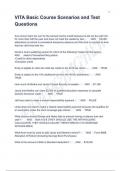 VITA Basic Course Scenarios and Test Questions & Answers 2025 ( A+ GRADED 100% VERIFIED)