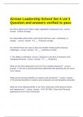 Airman Leadership School Set A vol 3 Question and answers verified to pass