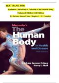 Test Bank for Memmler's Structure & Function of the Human Body&comma; Enhanced Edition&comma; 14th Edition by Barbara Janson Cohen &ndash; Comprehensive Questions and Answers