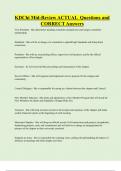 KDChi Mid-Review ACTUAL Questions and  CORRECT Answers