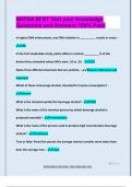 NHTSA SFST Test your knowledge  Questions and Answers 100&percnt; Pass