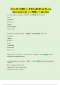 KDCHI   Bundled Exam Questions and CORRECT Answers