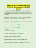 Kappa Delta Chi&comma; Exam 1 UPDATED  ACTUAL Questions and CORRECT  Answers
