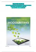SOLUTION MANUAL ACCOUNTING PRINCIPLES MANAGERIAL CONCEPTS SEVENTH  CANADIAN 7TH EDITION BY WEDONA