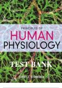 Test Bank for Principles of Human Physiology&comma; 6e &lpar;Stanfield&rpar;