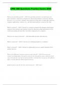 CPRE 308 Questions Practice Exams 2025