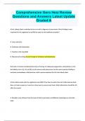 Comprehensive Gero Hesi Review Questions and Answers Latest Update Graded A&period;